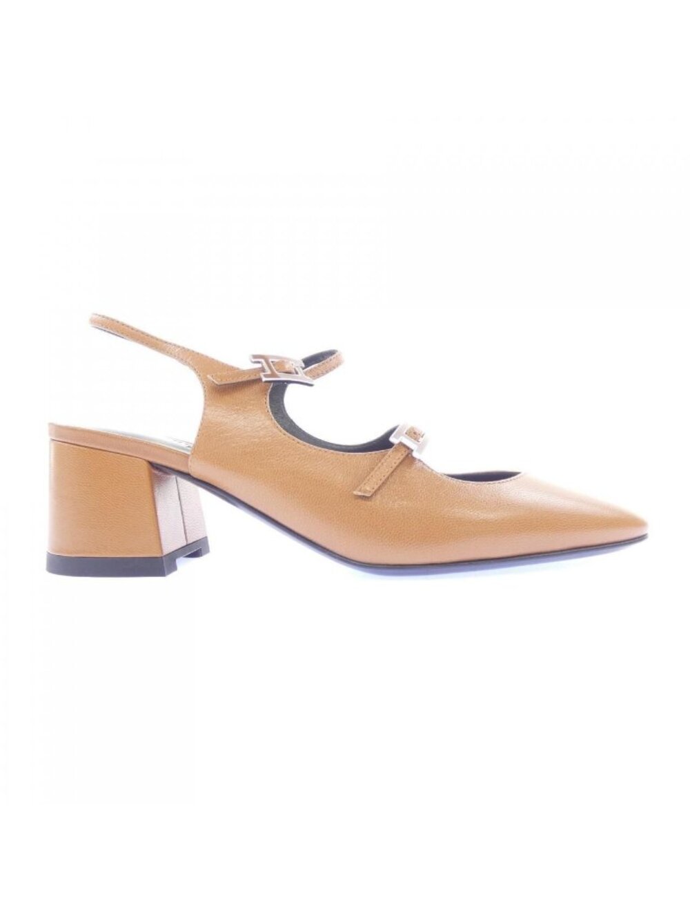 Hermes Jackie 50 Hapi Buckle Pumps Heel